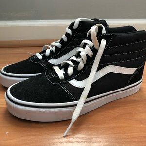 women’s black high top vans